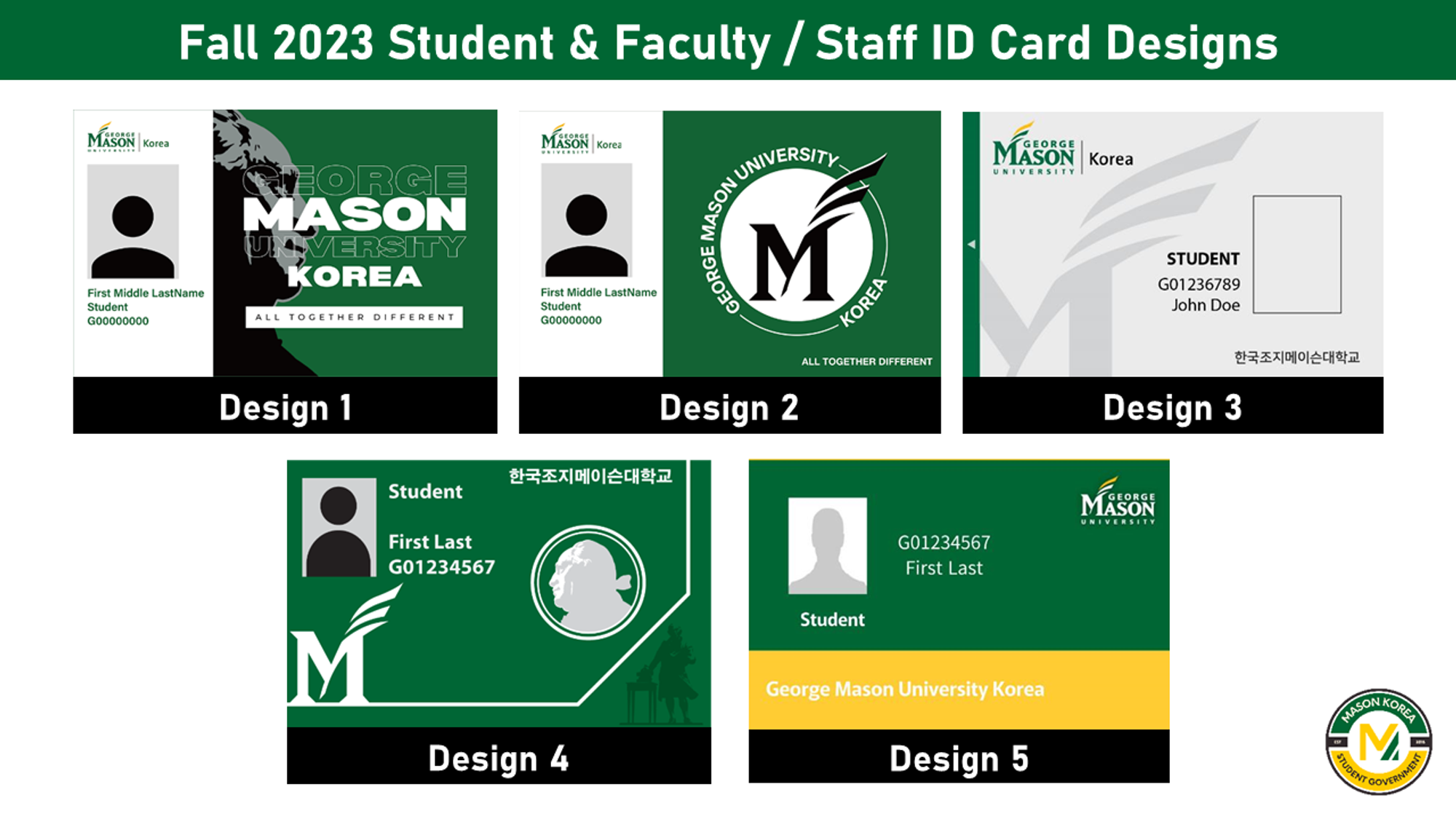 Redesigning the Mason Korea ID Card